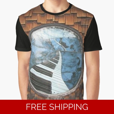 Le Studio Graphic T-Shirt Piano Window Shingles